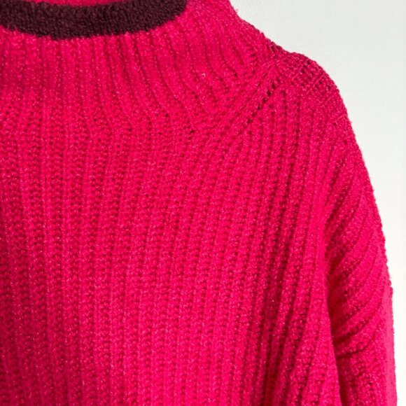 Anthropologie Maeve Mock-Neck Color-Tipped Sweater - Picture 3 of 6